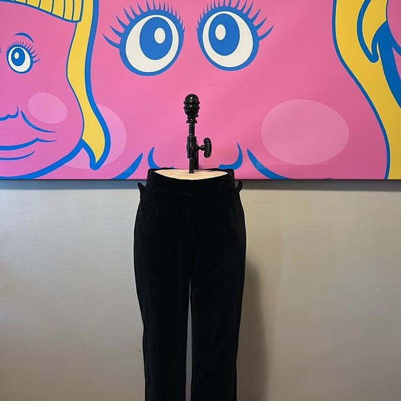 Yves Saint Laurent Velvet Lace Up Evening Pants Tuxedo